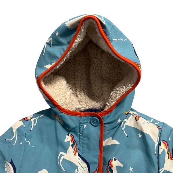 Mini Boden 2-3Y Sherpa Lined Pegasus Unicorn Anorak Jacket Coat - Picture 3 of 11